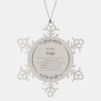 Gigi Snowflake Ornament Gifts, To My Gigi You are braver than you believe, stronger than you seem, Inspirational Gifts For Gigi Ornament, Birthday, Christmas Gifts For Gigi Men Women