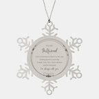 Girlfriend Snowflake Christmas Engraved Ornament Motivational Birthday Gifts - Life is learning to dance in the rain