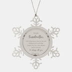 Grandmother Snowflake Ornament Motivational Birthday, Christmas Gifts - Life is learning to dance in the rain