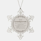 Grandparents Snowflake Ornament - You are braver than you believe, stronger than you seem, Inspirational Birthday, Christmas Gifts