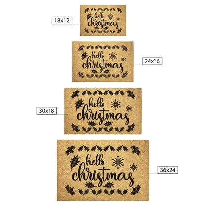 Hello Christmas Outdoor Mat - Mallard Moon Gift Shop