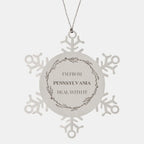 I'm from Pennsylvania, Deal with it, Pennsylvania Snowflake Ornament Gift Idea,