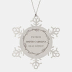 I'm from South Carolina, Deal with it, South Carolina Snowflake Ornament Gift Idea,