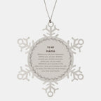 Inspirational Nana Snowflake Ornament - Behind you, all your Memories, Before you, all your Dreams - Birthday, Christmas Holiday Gifts