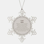 Inspirational Son Snowflake Ornament - Behind you, all your Memories, Before you, all your Dreams - Birthday, Christmas Holiday Gifts