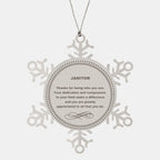 Janitor Snowflake Ornament - Thanks for being who you are - Birthday Christmas Jewelry Gifts Coworkers Colleague Boss