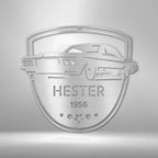 Classic Car Restoration Master Custom Name Indoor Outdoor Steel Wall Sign