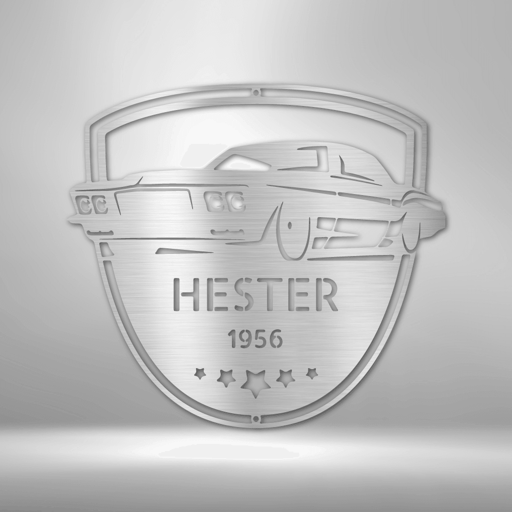 Classic Car Restoration Master Custom Name Indoor Outdoor Steel Wall Sign - Mallard Moon Gift Shop