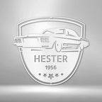 Classic Car Restoration Master Custom Name Indoor Outdoor Steel Wall Sign