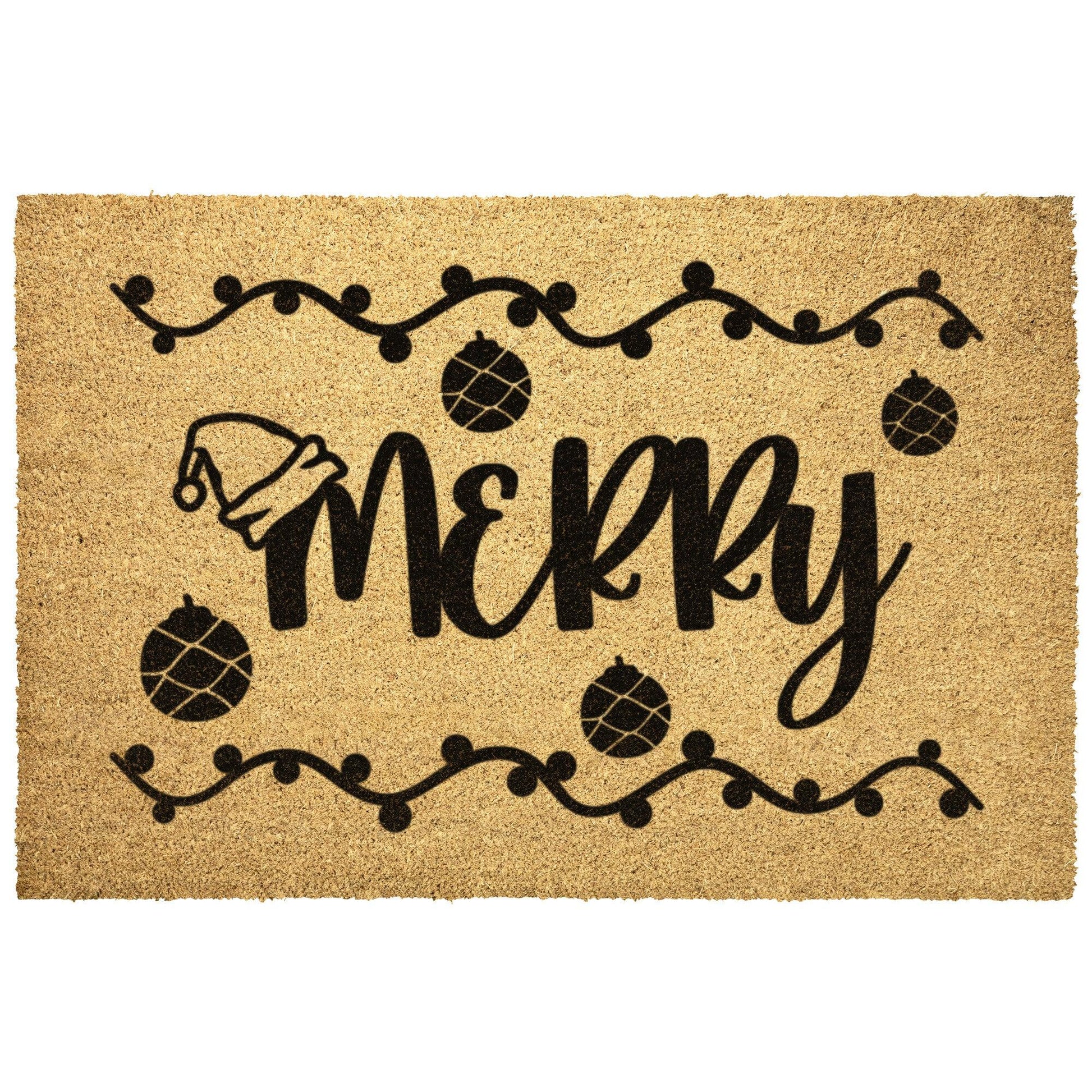 Merry Christmas Outdoor Mat - Mallard Moon Gift Shop