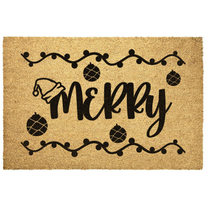 Merry Christmas Outdoor Mat - Mallard Moon Gift Shop