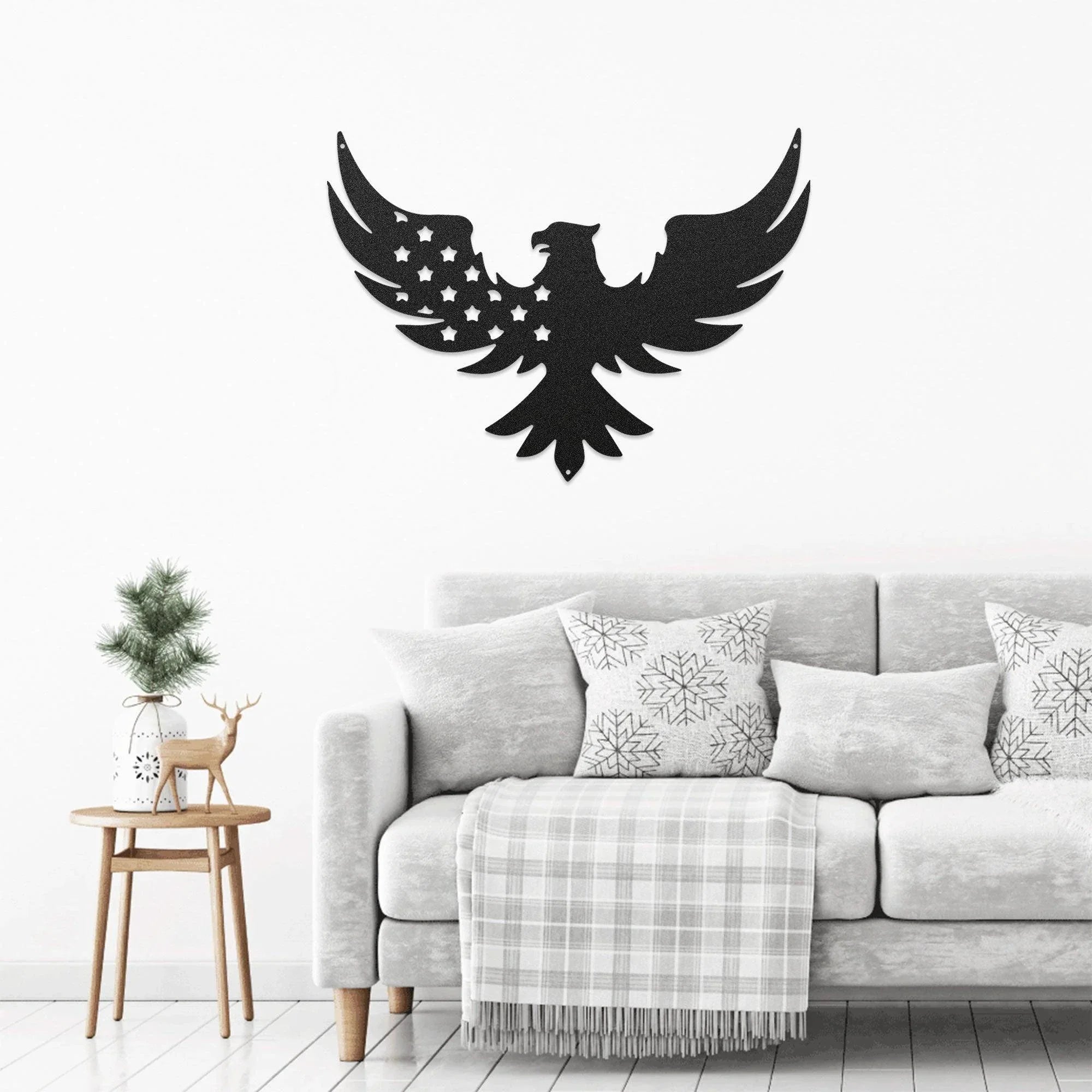 Patriotic Eagle Metal Art Wall Sign