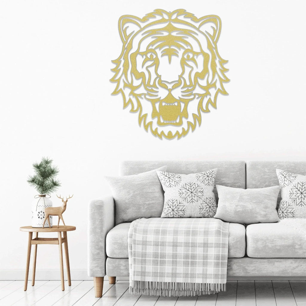 Tiger Metal Art Wall Sign