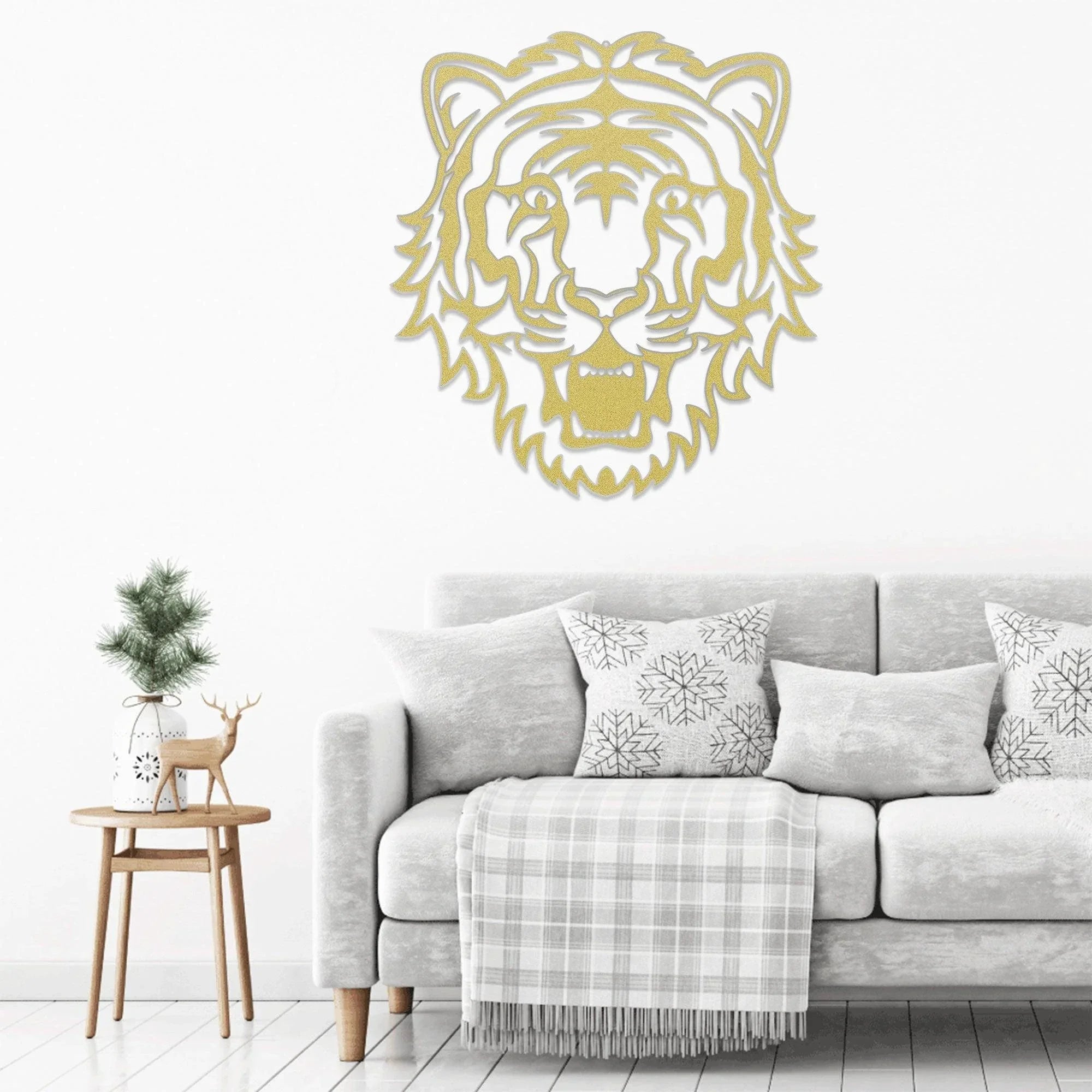 Tiger Metal Art Wall Sign