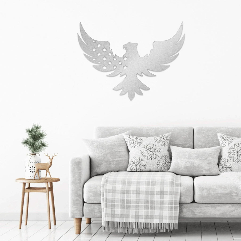 Patriotic Eagle Metal Art Wall Sign