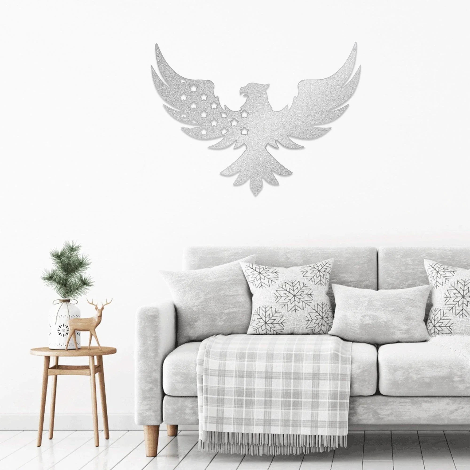 Patriotic Eagle Metal Art Wall Sign