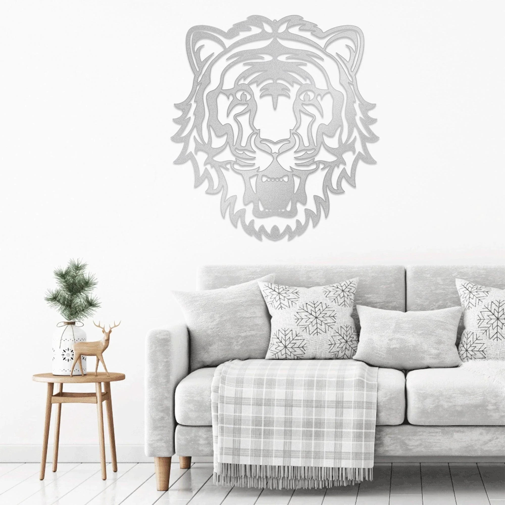 Tiger Metal Art Wall Sign