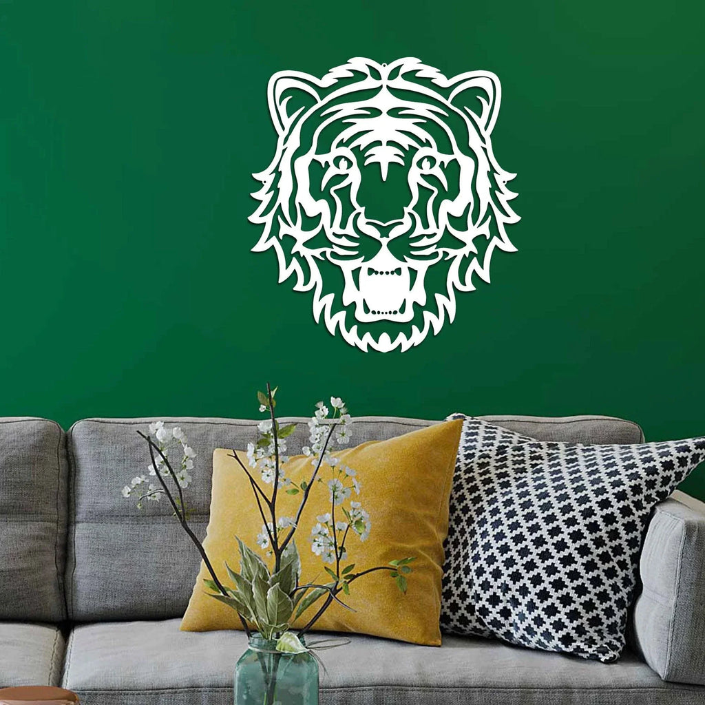 Tiger Metal Art Wall Sign