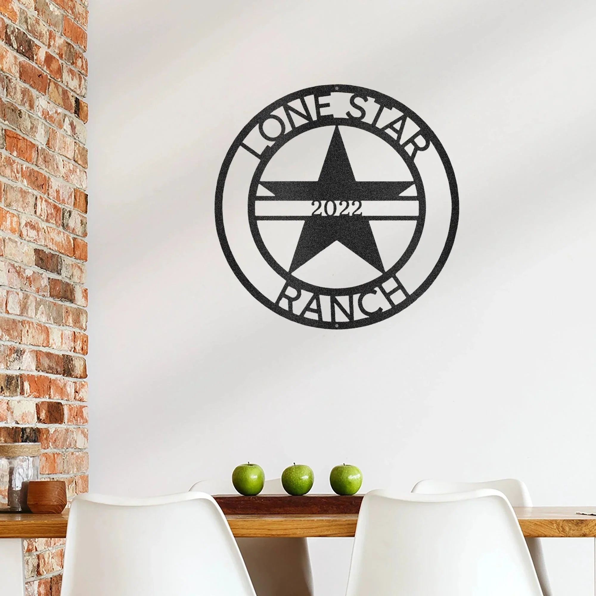 Lone Star Custom Name Metal Wall Art