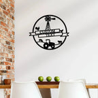 Farm Banner Custom Monogram Metal Sign Wall Art