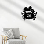 Trike Motorcycle Mechanic Custom Monogram Indoor Outdoor Steel Sign