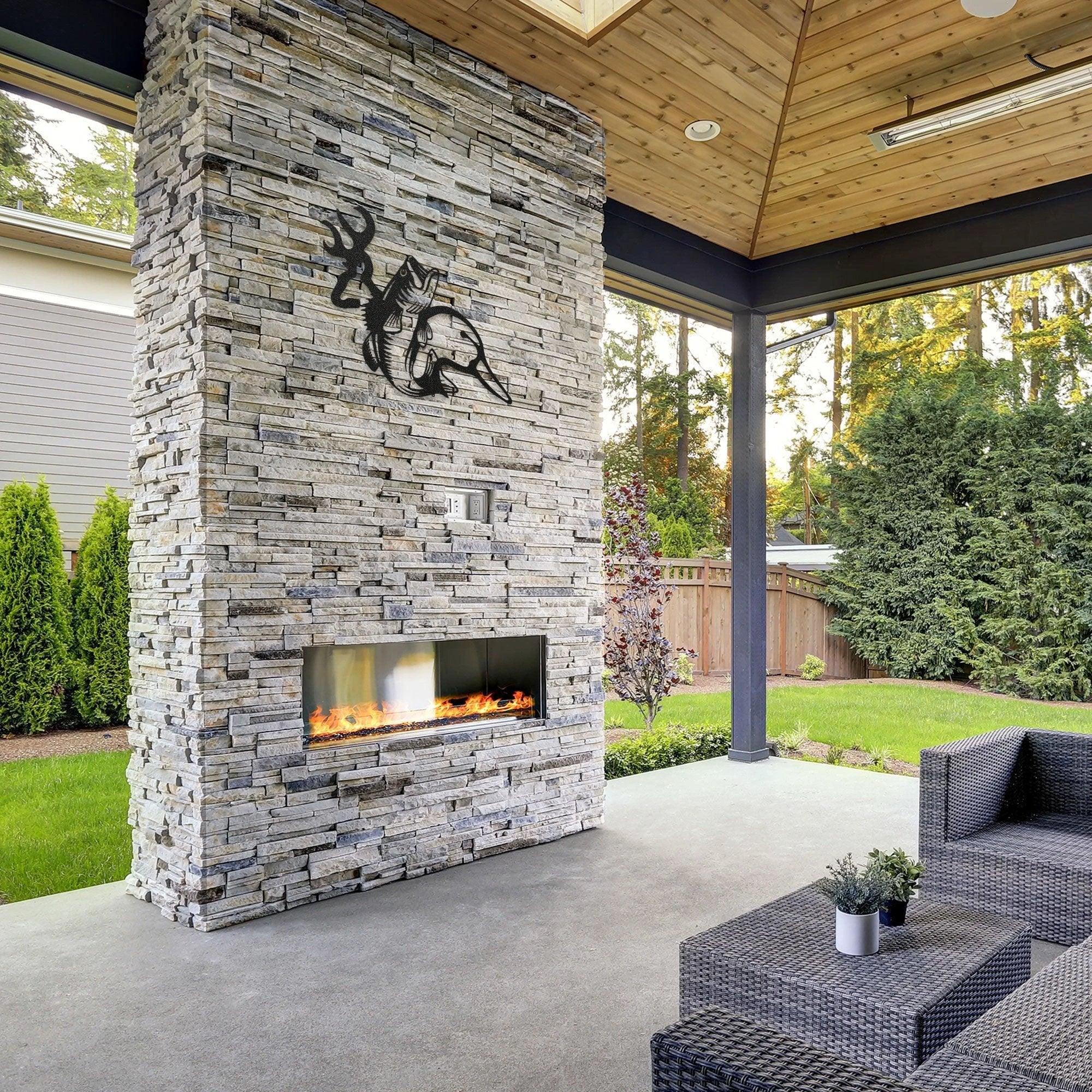 Wildlife Calling Fishing Deer Duck Hunting Metal Art Wall Sign