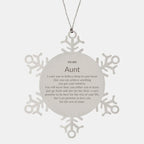 Motivational Aunt Snowflake Christmas Ornament I can promise to love you for the rest of mine Birthday Gifts