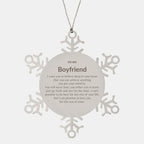 Motivational Boyfriend Snowflake Ornament, Boyfriend I can promise to love you for the rest of mine, Christmas Birthday Gifts