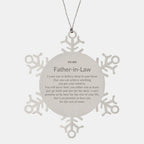 Motivational Father-In-Law Snowflake Ornament, I can promise to love you for the rest of mine, Christmas Birthday Gifts