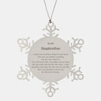 Motivational Stepbrother Snowflake Ornament, Stepbrother I can promise to love you for the rest of mine, Christmas Birthday Gift