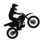 Motocross Rider Metal Wall Art