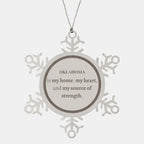 Oklahoma is my home Gifts, Lovely Oklahoma Birthday Christmas Snowflake Ornament For People from Oklahoma, Men, Women, Friends