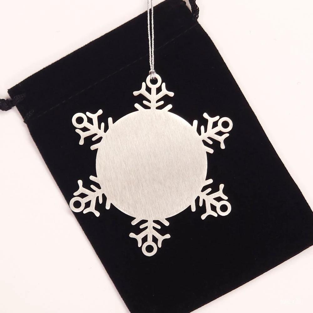 Optometrist Snowflake Ornament - Thanks for being who you are - Birthday Christmas Jewelry Gifts Coworkers Colleague Boss