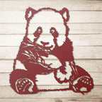 Panda Bear Metal Wall Art