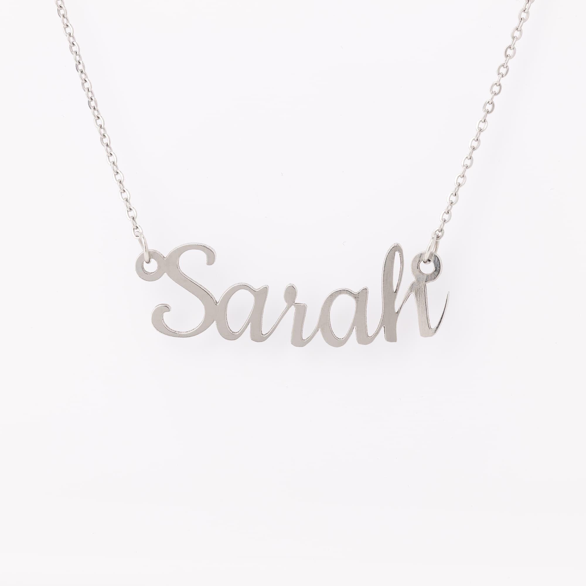 Personalized Script Name Necklace - Mallard Moon Gift Shop
