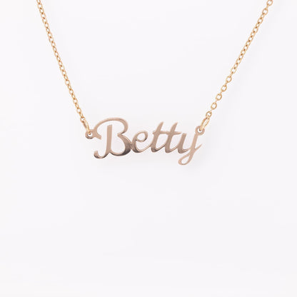 Personalized Script Name Necklace - Mallard Moon Gift Shop