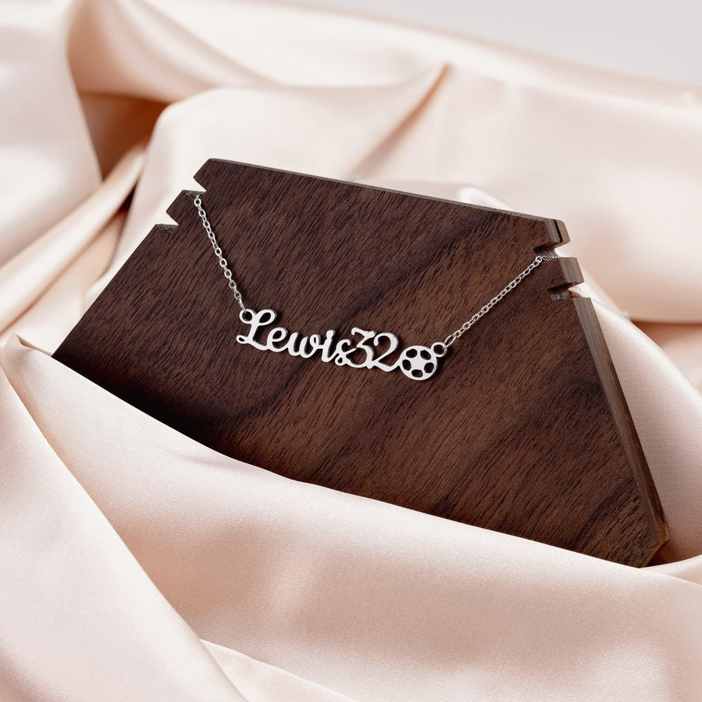 Personalized Soccer Sports Name Necklace