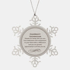 Pharmacy Technician Snowflake Ornament - Thanks for being who you are - Birthday Christmas Jewelry Gifts Coworkers Colleague Boss