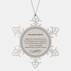 Phlebotomist Snowflake Ornament – “Thanks for Being Who You Are” Christmas & Appreciation Gift