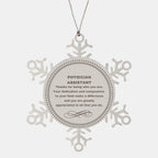 Physician Assistant Snowflake Ornament - Thanks for being who you are - Birthday Christmas Jewelry Gifts Coworkers Colleague Boss