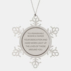 Remarkable Mechanical Engineer Gifts, Your dedication and hard work, Inspirational Birthday Christmas Unique Snowflake Ornament For Mechanical Engineer, Coworkers, Men, Women, Friends