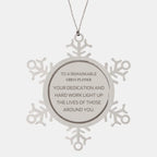 Remarkable Urban Planner Gifts, Your dedication and hard work, Inspirational Birthday Christmas Unique Snowflake Ornament For Urban Planner, Coworkers, Men, Women, Friends