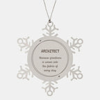 Sarcastic Architect Snowflake Ornament Gifts, Christmas Holiday Gifts for Architect Ornament, Architect: Because greatness is woven into the fabric