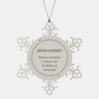 Sarcastic Dental Hygienist Snowflake Ornament Gifts, Christmas Holiday Gifts for Dental Hygienist Ornament, Dental Hygienist: Because greatness is woven into the fabric