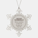 Sarcastic Nuclear Technologist Snowflake Christmas Ornament Gifts
