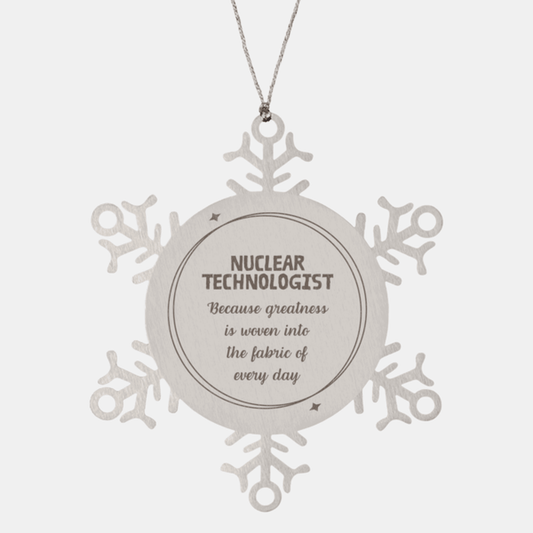 Sarcastic Nuclear Technologist Snowflake Christmas Ornament Gifts