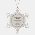Sarcastic Securities Trader Snowflake Ornament Gifts, Christmas Holiday Gifts for Securities Trader Ornament, Securities Trader: Because greatness is woven into the fabric
