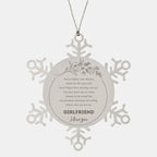 Snowflake Ornament for Girlfriend Present, Girlfriend Always follow your dreams, never forget how amazing you are, Girlfriend Christmas Gifts Decorations for Girls Boys Teen Men Women