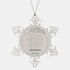 Snowflake Ornament for Grandma Present, Grandma Always follow your dreams, never forget how amazing you are, Grandma Christmas Gifts Decorations for Girls Boys Teen Men Women