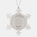 Snowflake Ornament for Grandpa Present, Grandpa Always follow your dreams, never forget how amazing you are, Grandpa Christmas Gifts Decorations for Girls Boys Teen Men Women